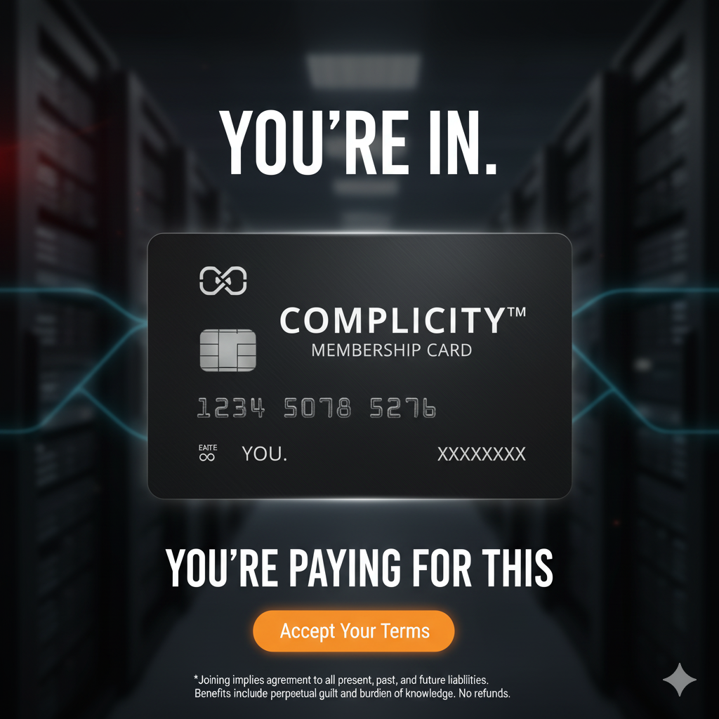 Mystery Data Centers Complicity Membership Card