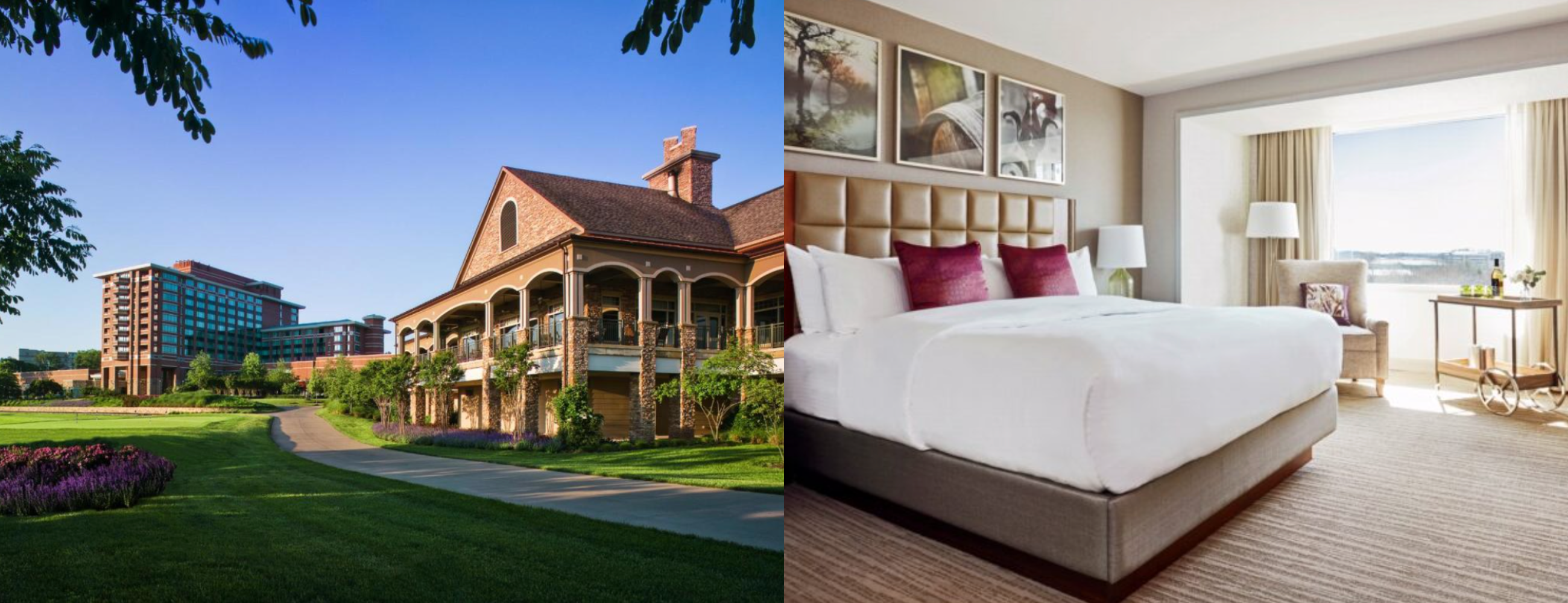 photos of the Lansdowne Resort & Spa just outside Leesburg, VA