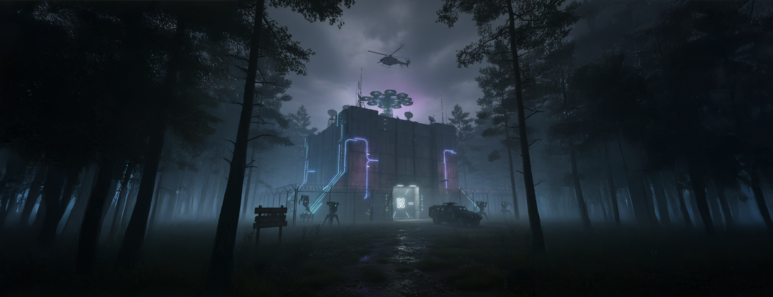 AI-generated image of a mystery data center