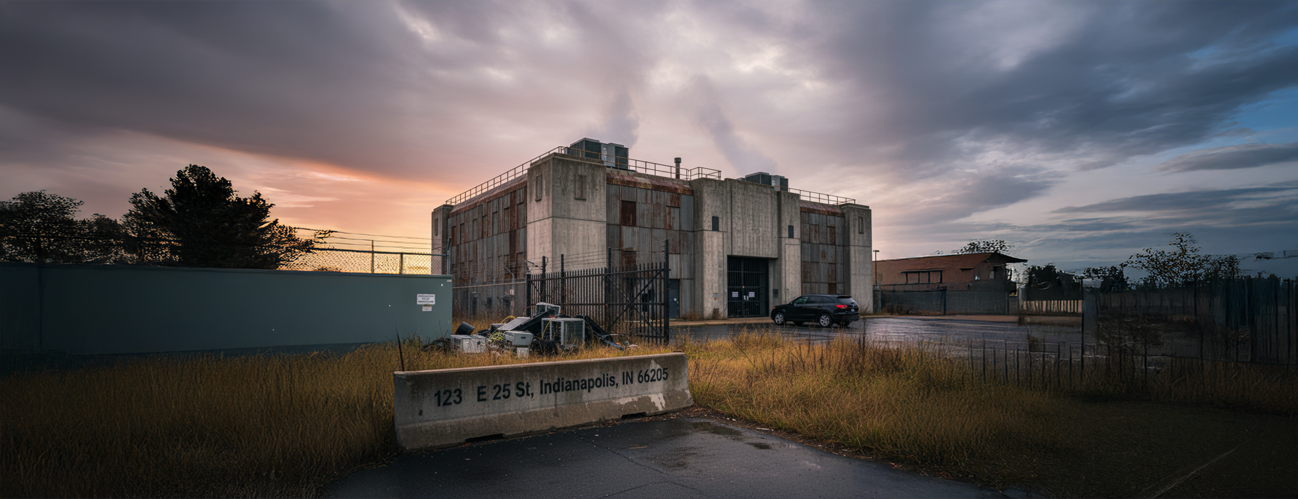 AI-generated image of a mystery data center